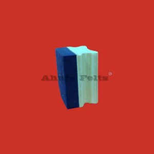 Wool Felt Blue With Wooden Back